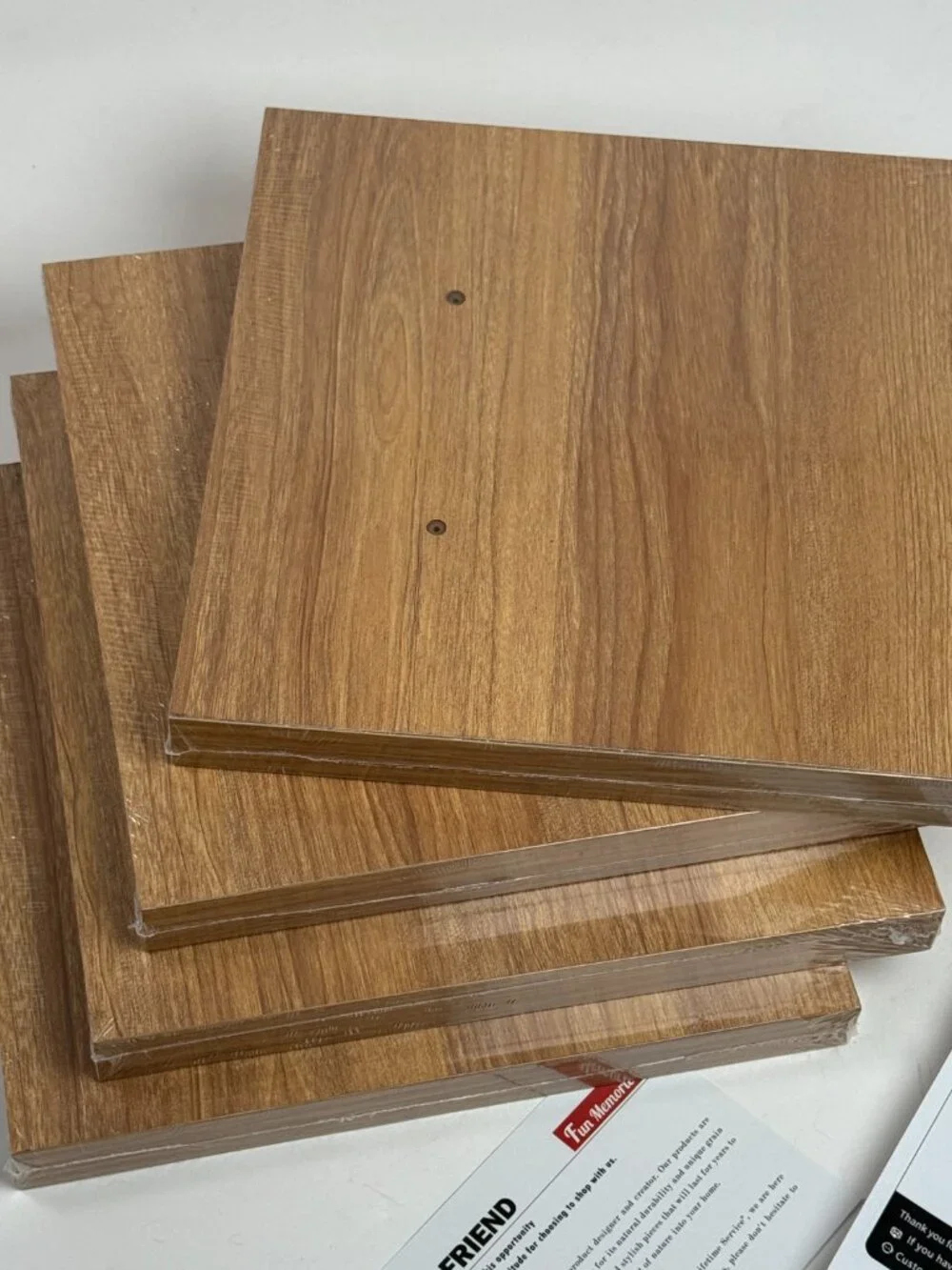 Floating Shelves 12 Inch Square With Invisible Brackets Small Wall Shelf 4 PCS F